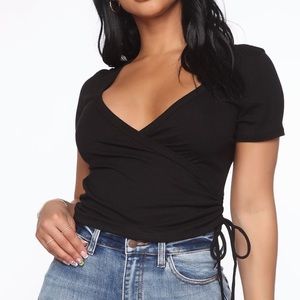 🆕 fashion nova - ruched for you top